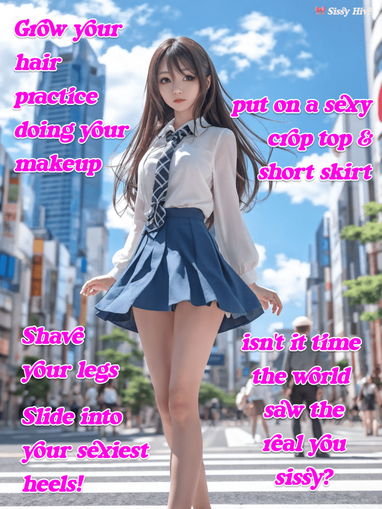 Sissy White Boi Caption