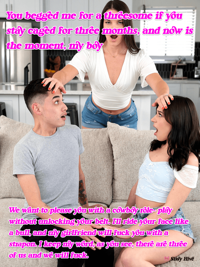 Sissy Threesome Caption