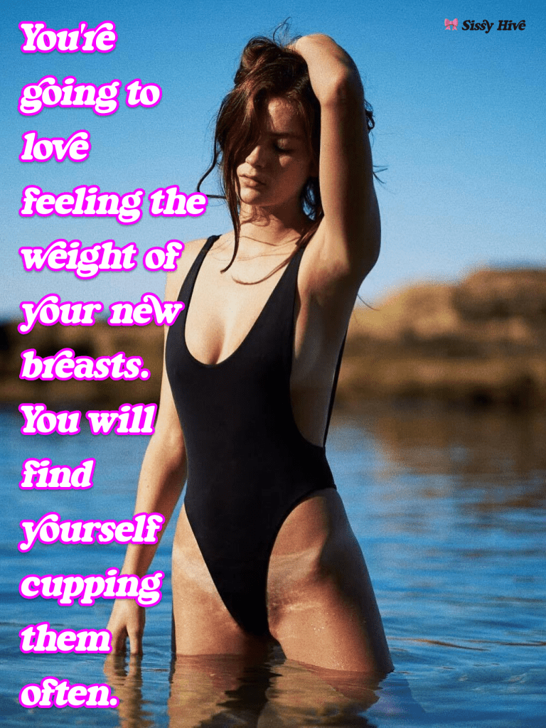 Sissy Swimsuit Caption