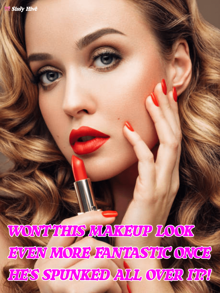 Sissy Lipstick Captions