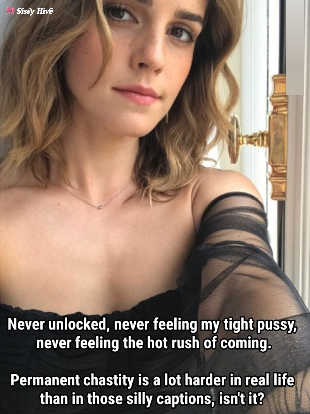 Sissy Permanent Caption