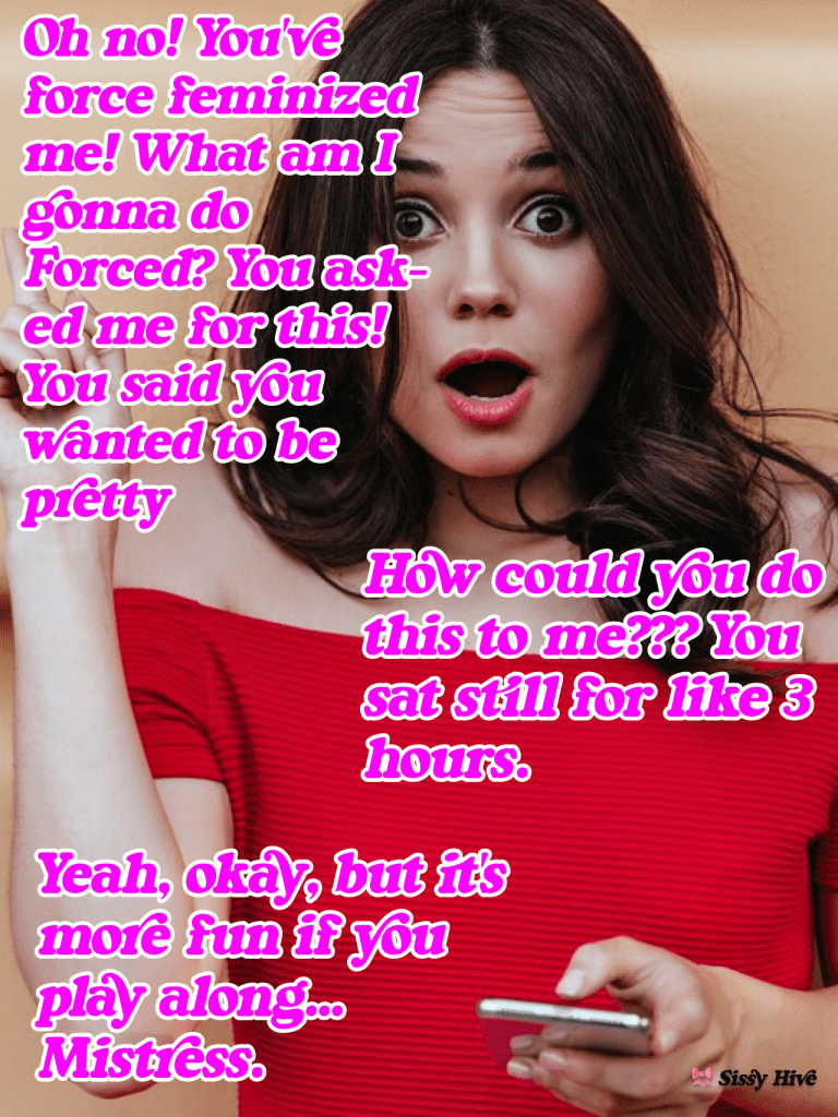 Sissy Facial Caption 6