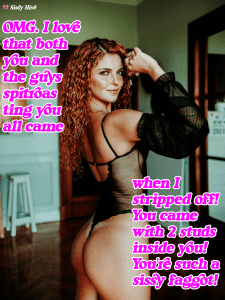 Sissy Faggot Caption 10