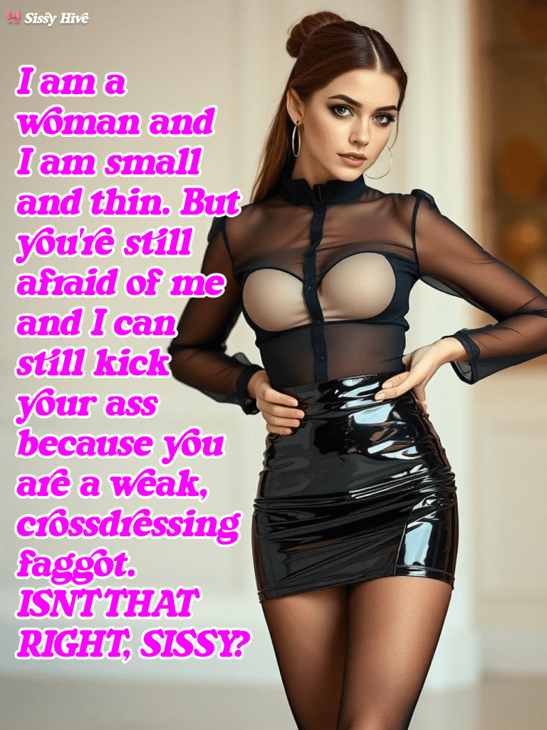 Sissy Faggot Caption 4