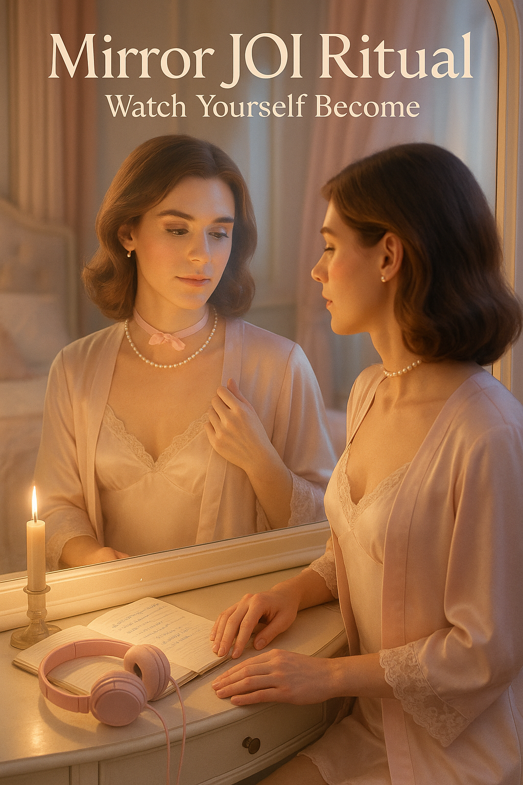 Mirror JOI Ritual: Watch Yourself Become – Stare, stroke, speak while transforming​