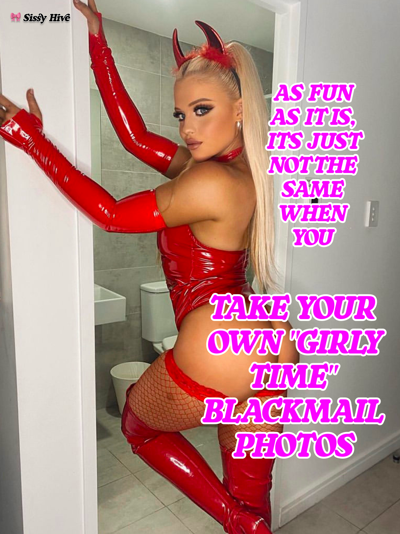 Blackmail Sissy Captions 5
