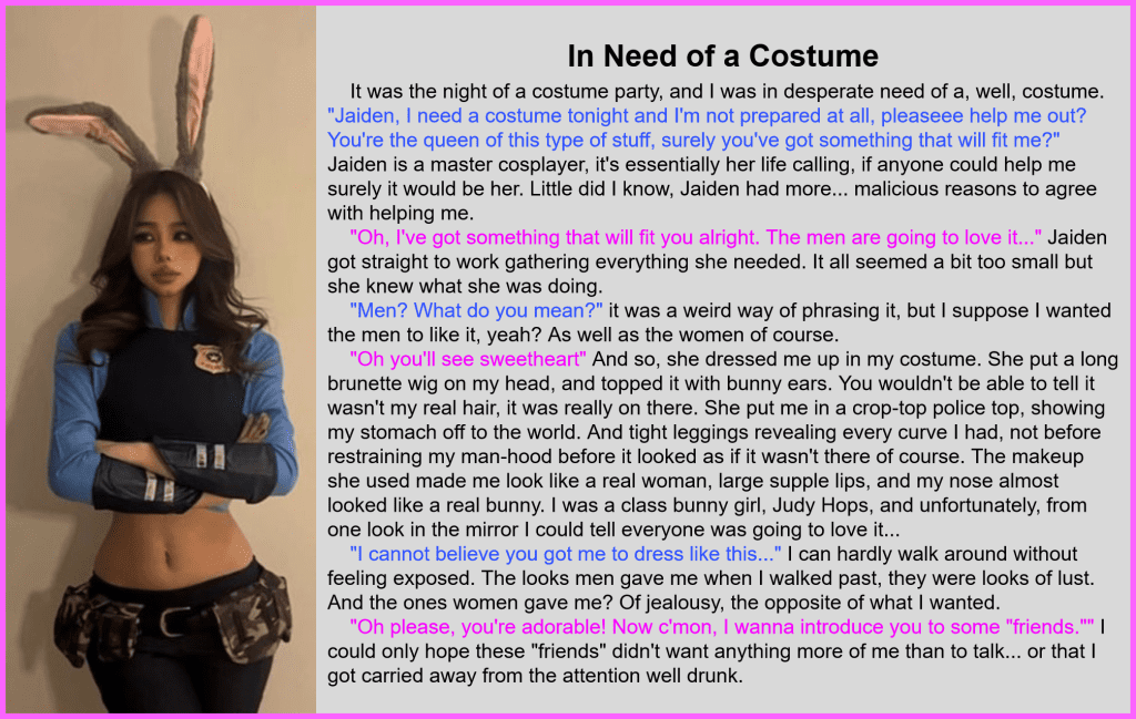 In Need of a Costumne Party story