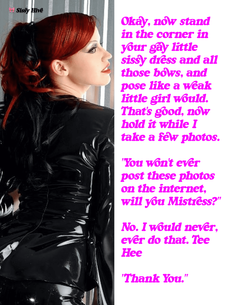Latex Sissy Captions 1