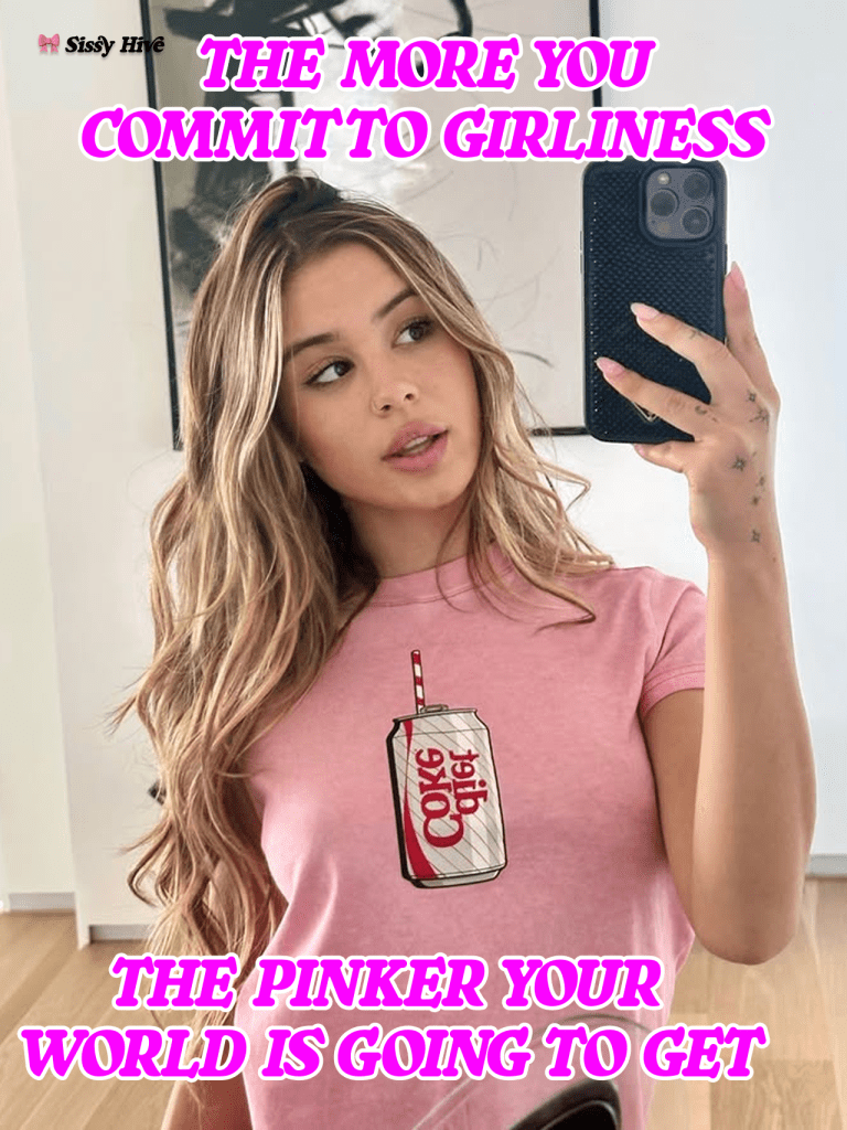 Pink Sissy Captions 7