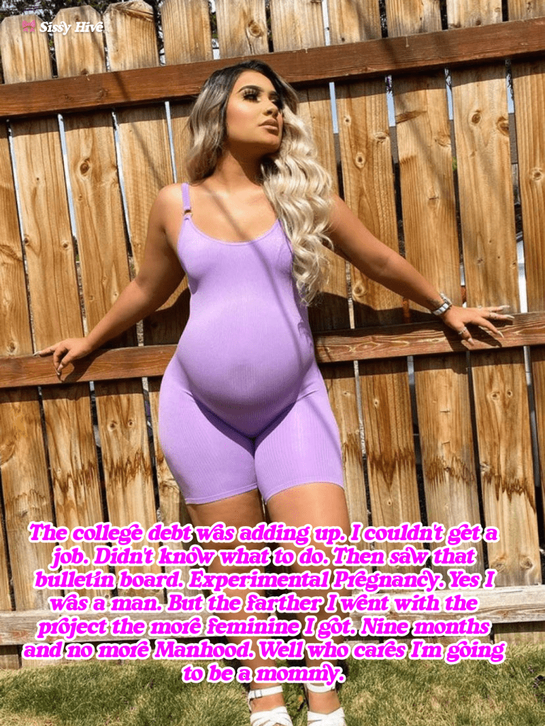 Pregnant Sissy Captions 10