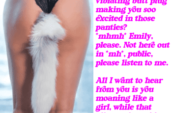 Sissy Butt Plug Captions 1