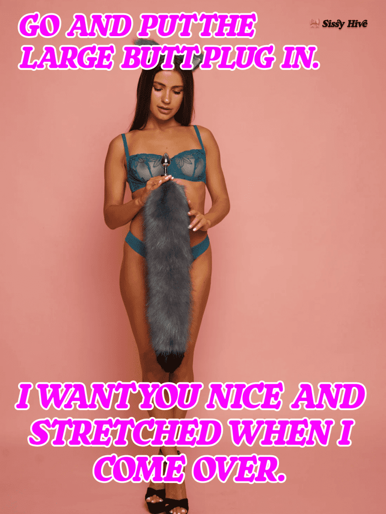 Sissy Butt Plug Captions 9
