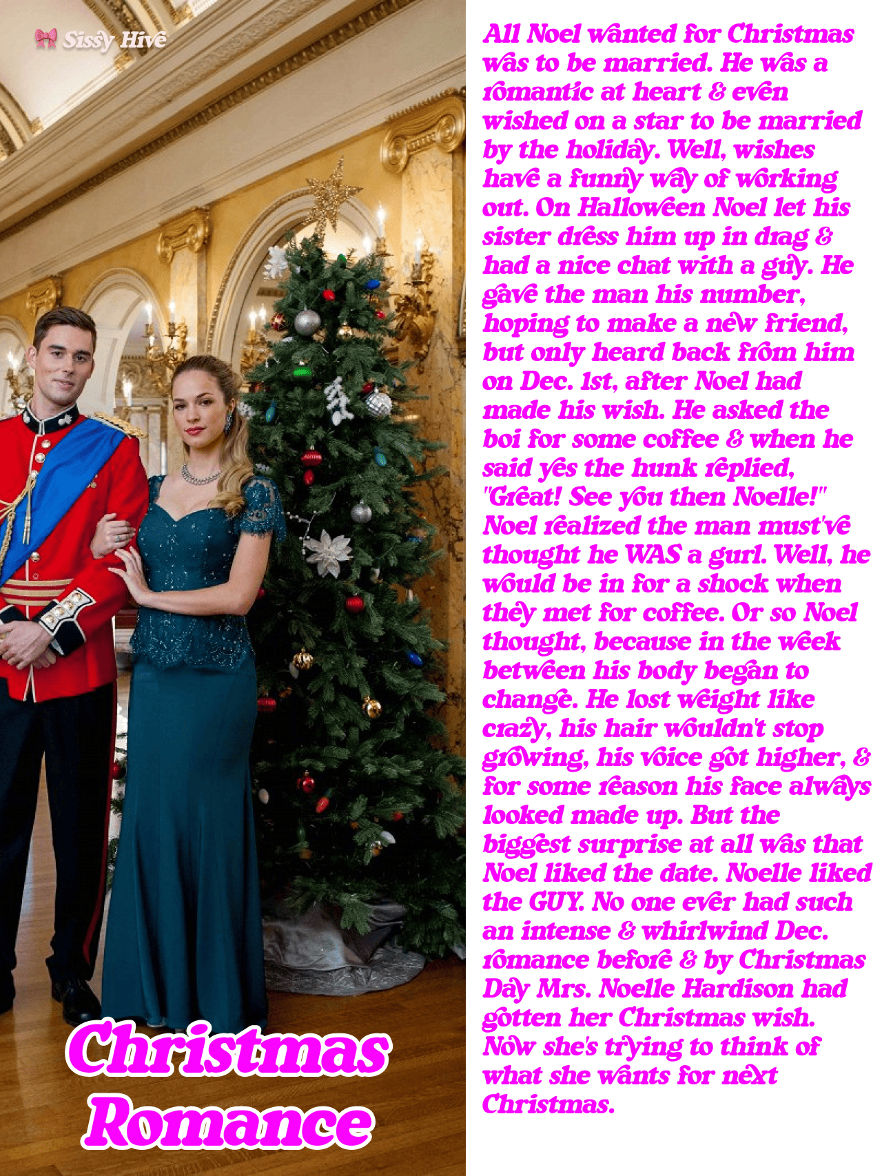 Sissy Christmas Captions 10