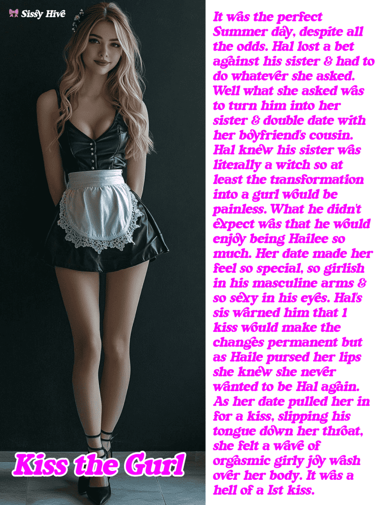 Sissy Kiss Captions 1