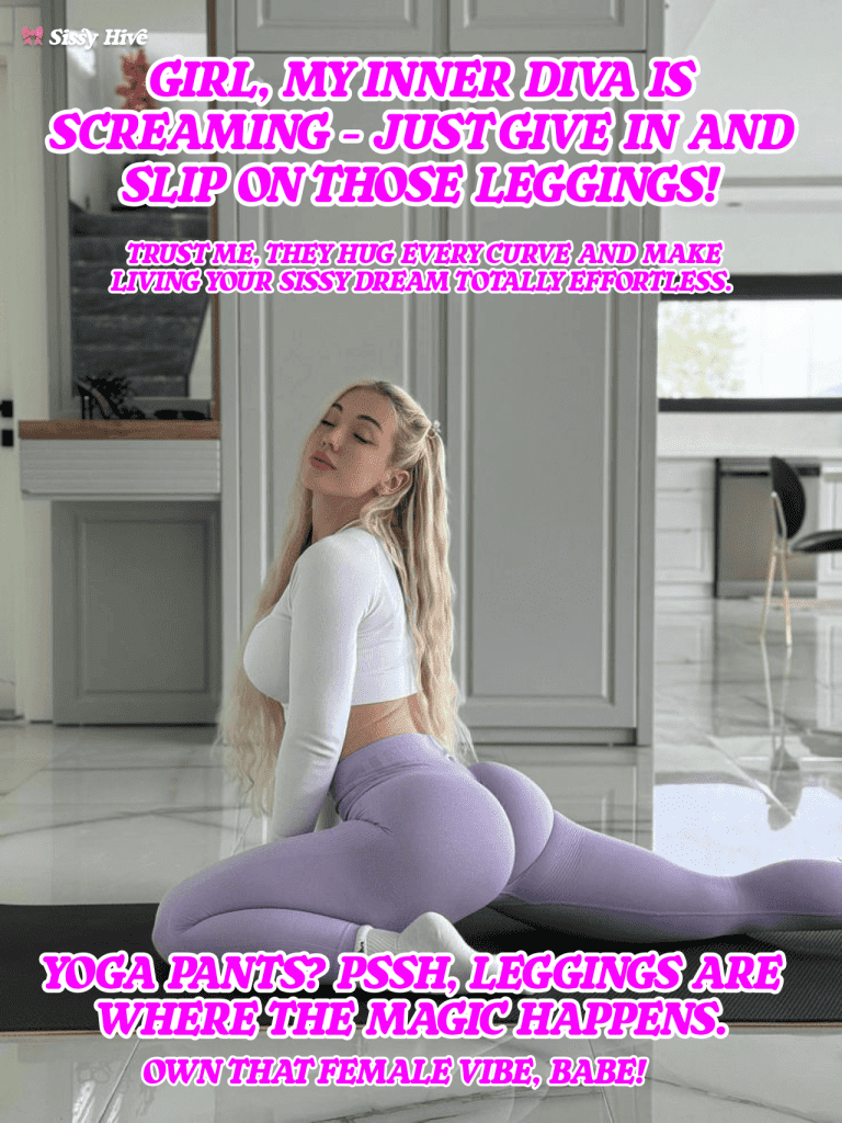 Sissy Leggings Caption 1