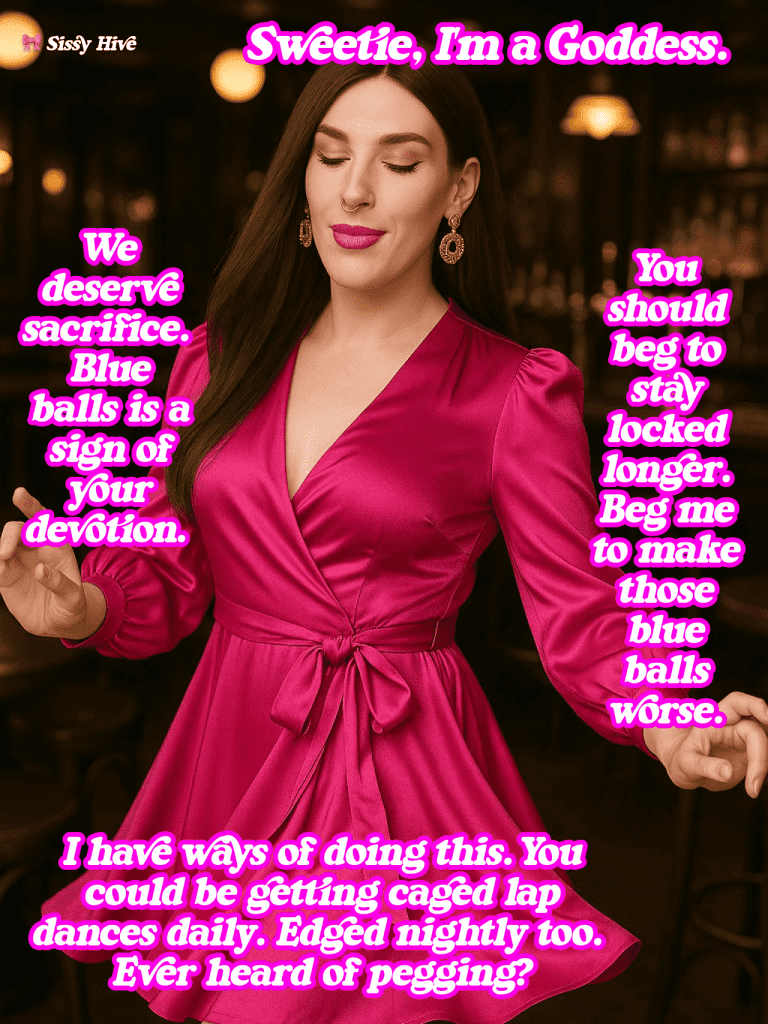 Sissy Pegging Caption 3