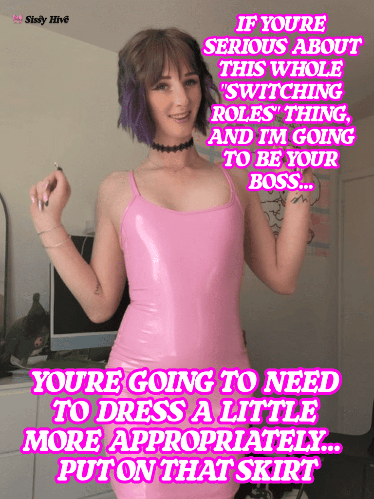 Sissy Secretary Caption 2