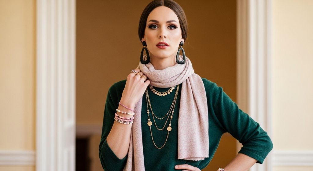 Accessorizing to Feminize a Long Frame