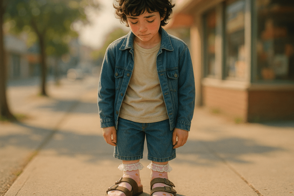 Wear cute socks in sandals