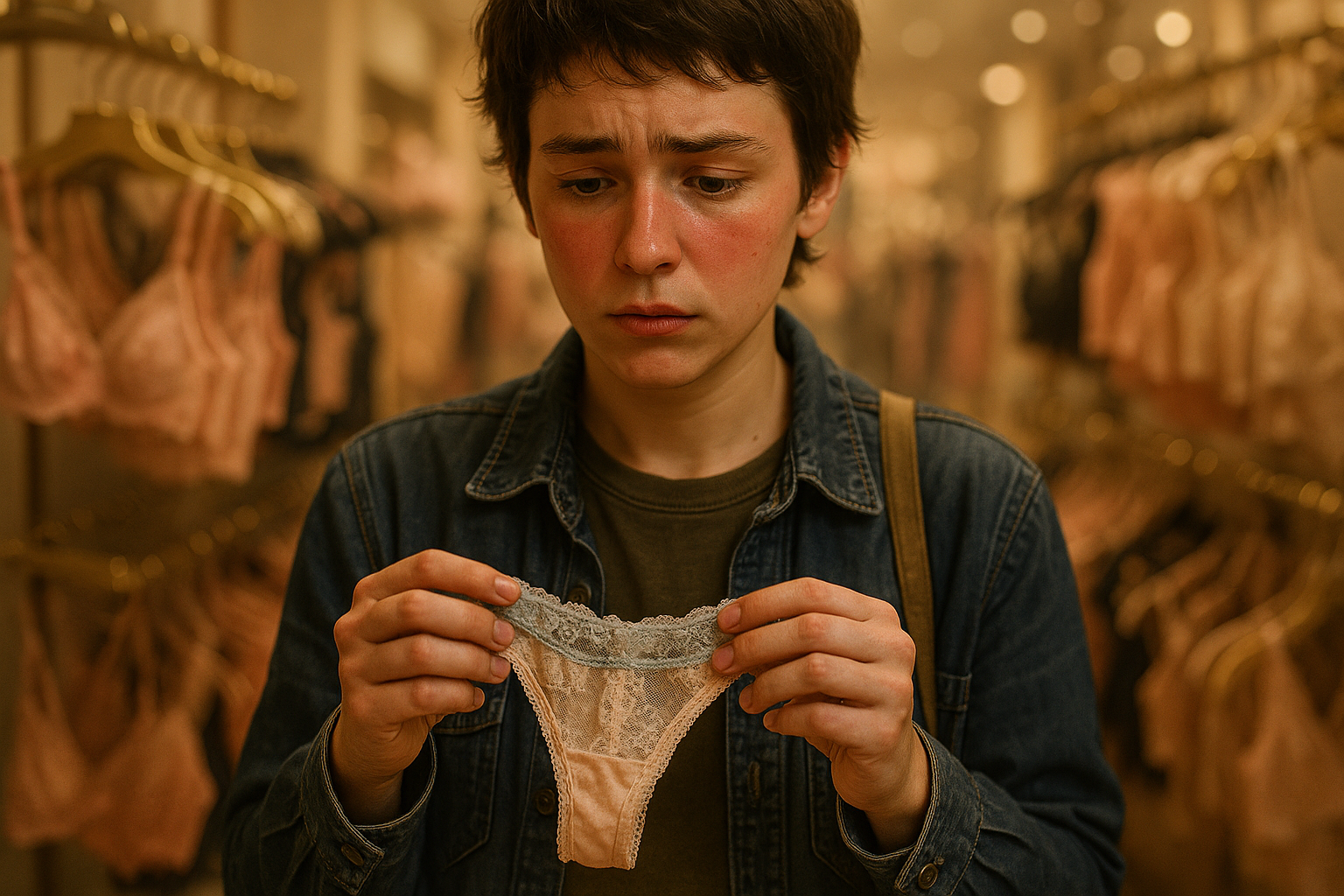 Shoplift a tiny pair of panties — and put them back