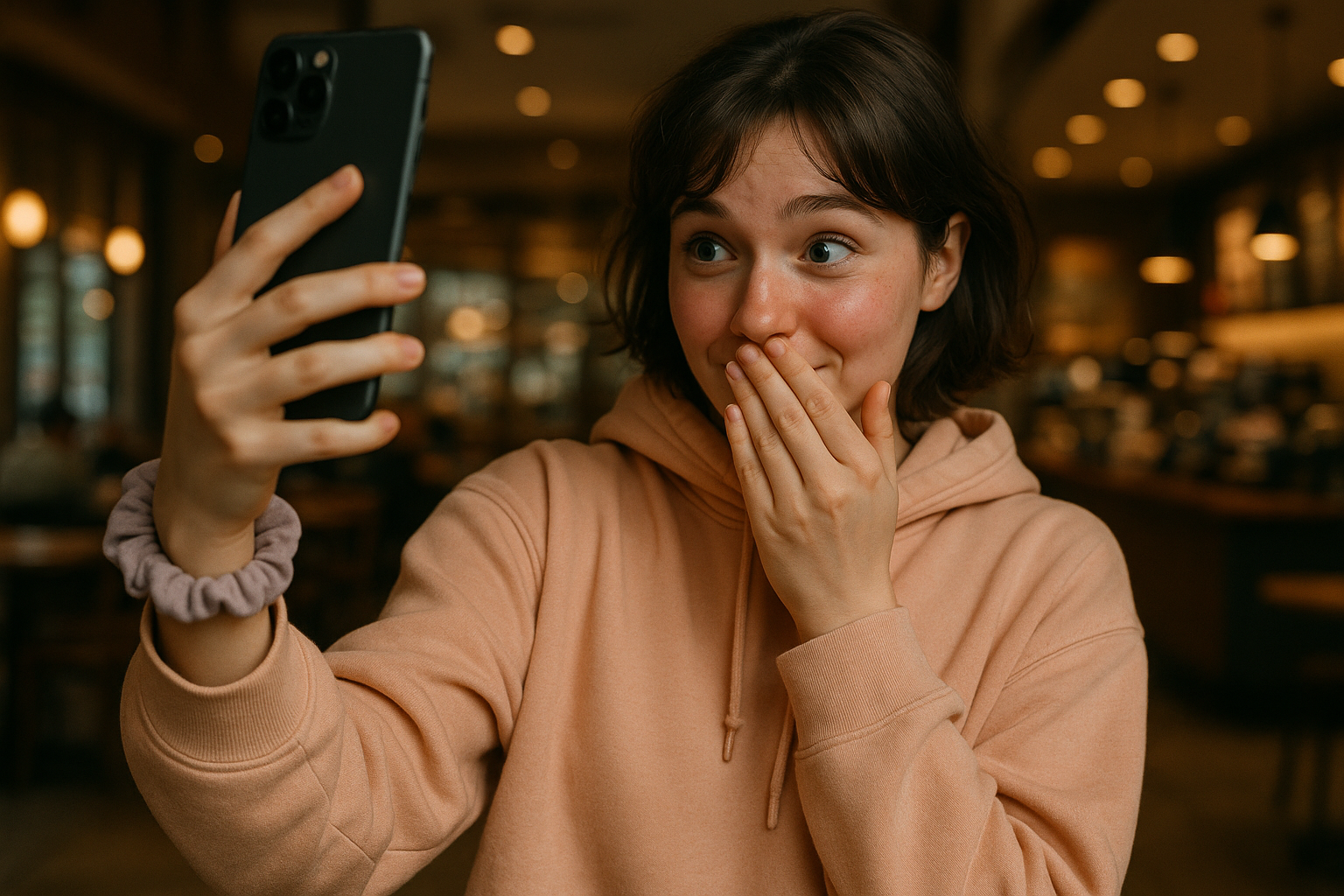Send a “caught” photo to Mistress while in public
