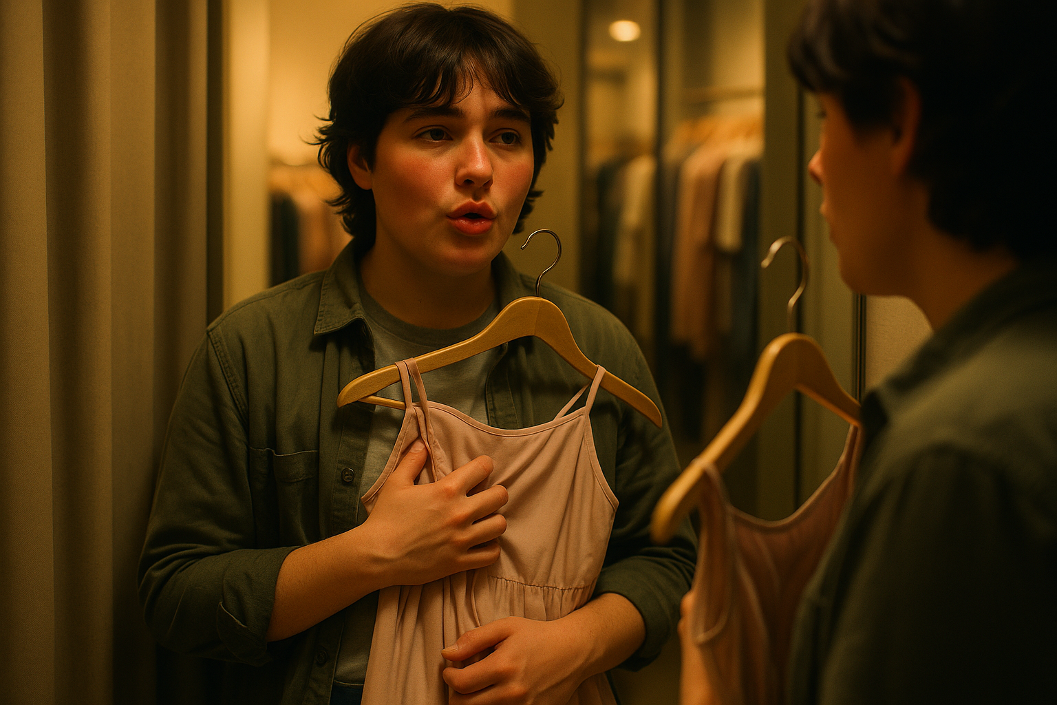Moan quietly and count to 10 in a fitting room