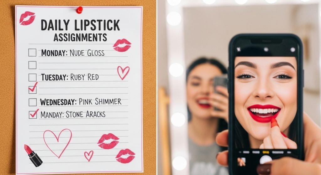 Mistress-Guided Lipstick Assignments