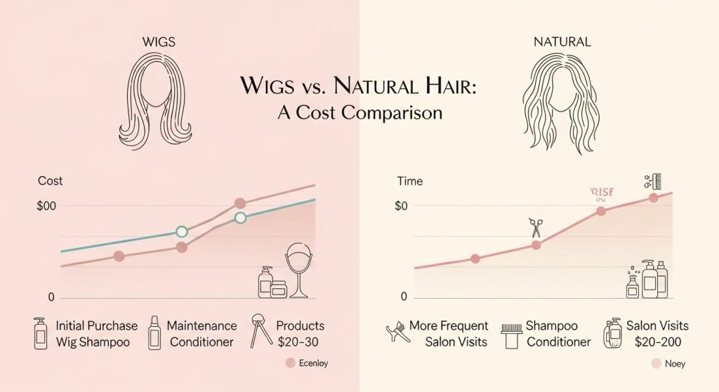 Wigs vs Natural – A Comparison for Sissies and Crossdressers