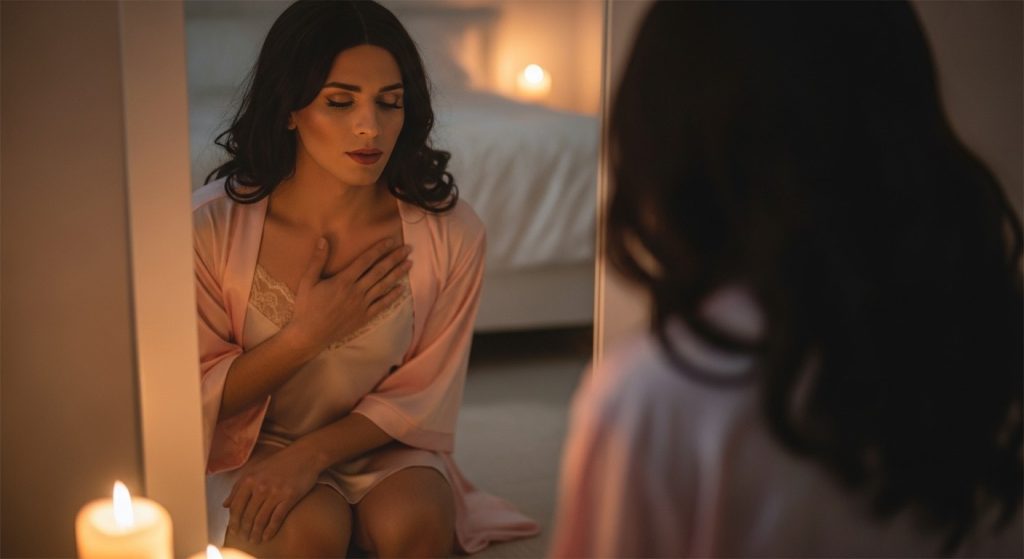 5-Minute Feminization Stretch & Posture Practice - Final Affirmations to Whisper During Stretching