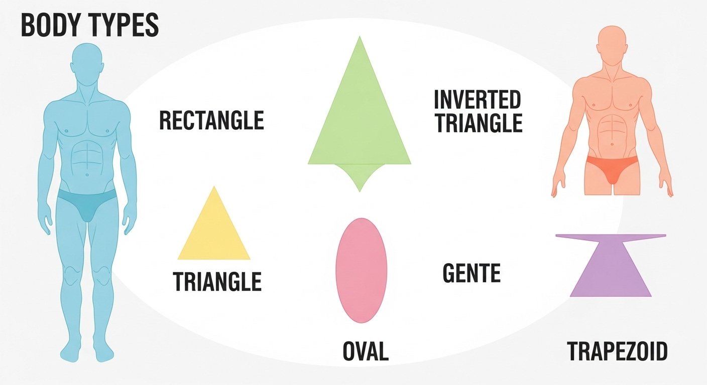 Male Types Chart Understanding Male Body Types in Feminization