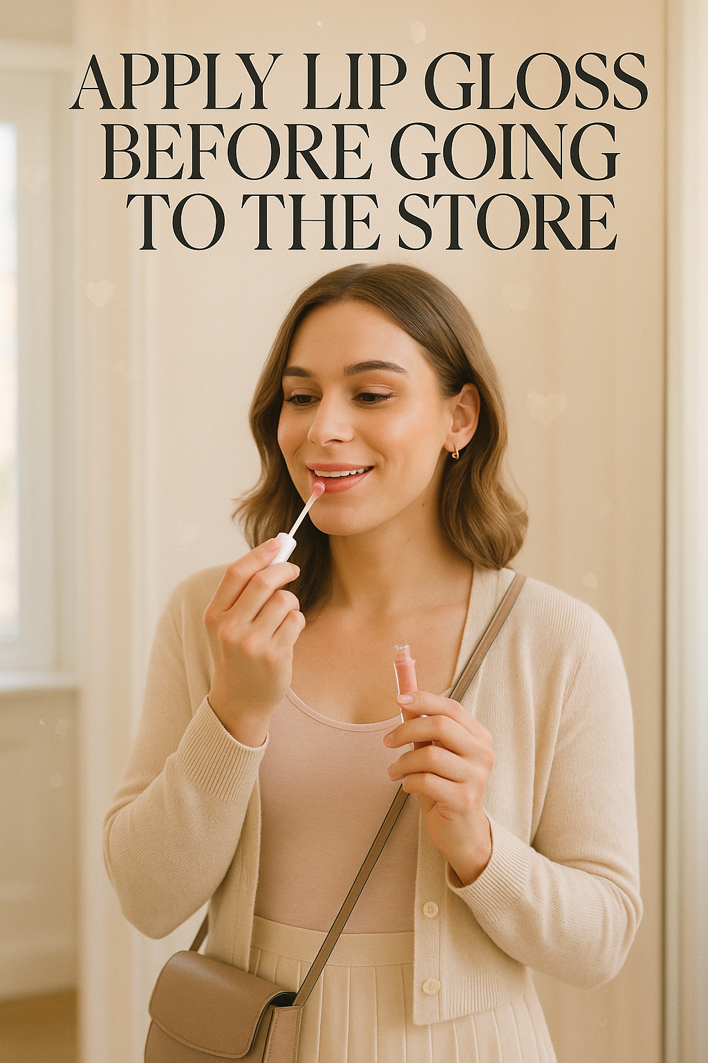 Apply Lip Gloss Before Going to the Store