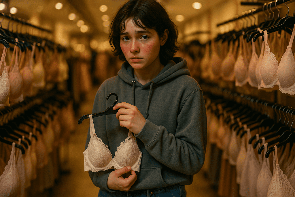 Browse a bra section without rushing