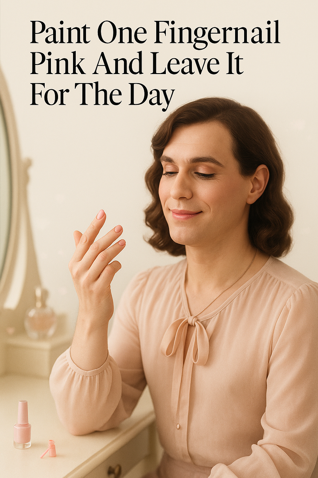 Paint One Fingernail Pink and Leave It for the Day