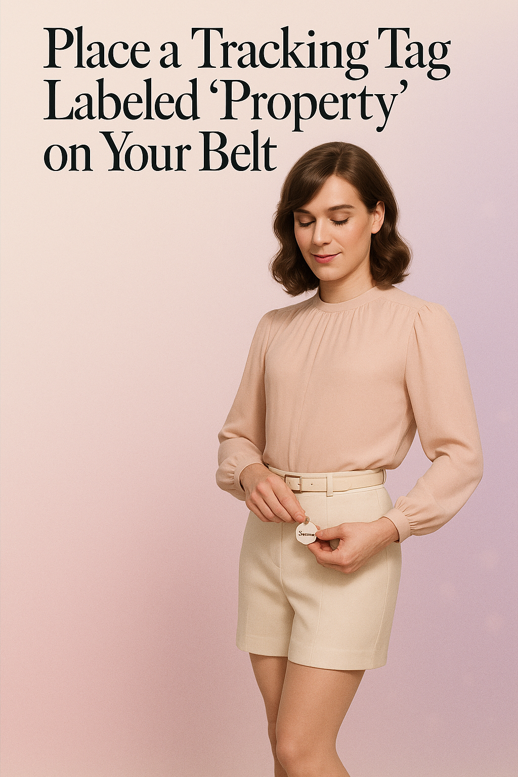 Place a Tracking Tag Labeled “Property” on Your Belt