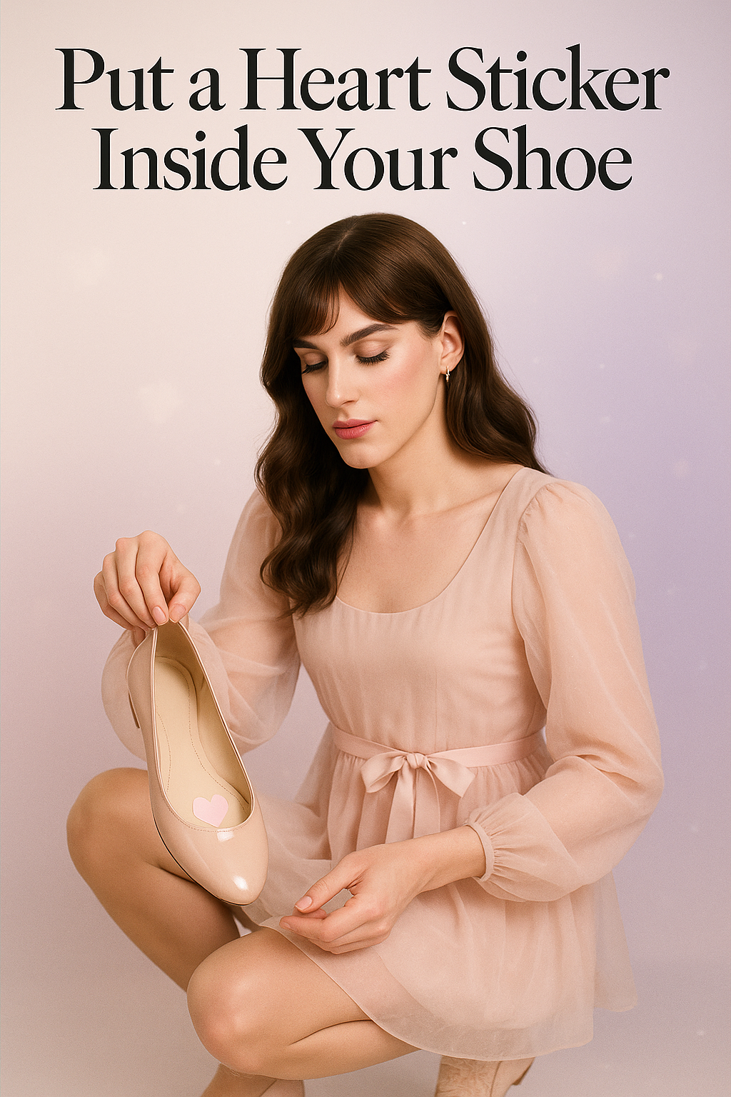 Put a Heart Sticker Inside Your Shoe