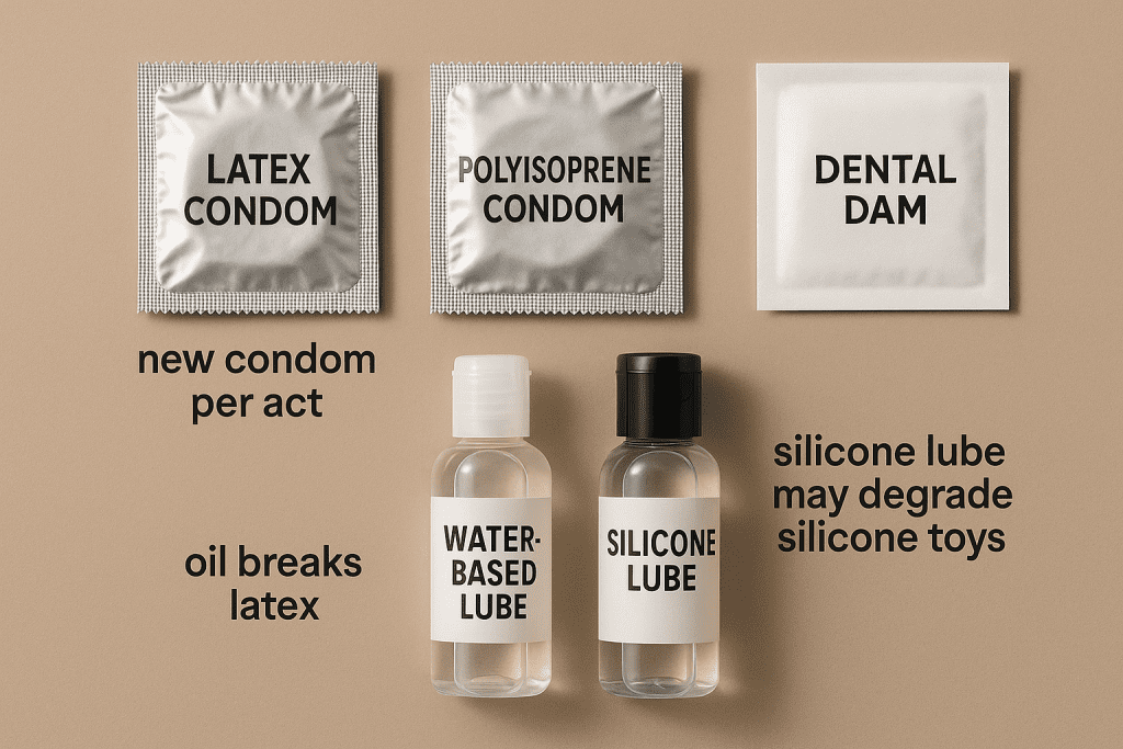 Safety & Sexual Health (barriers + lube)