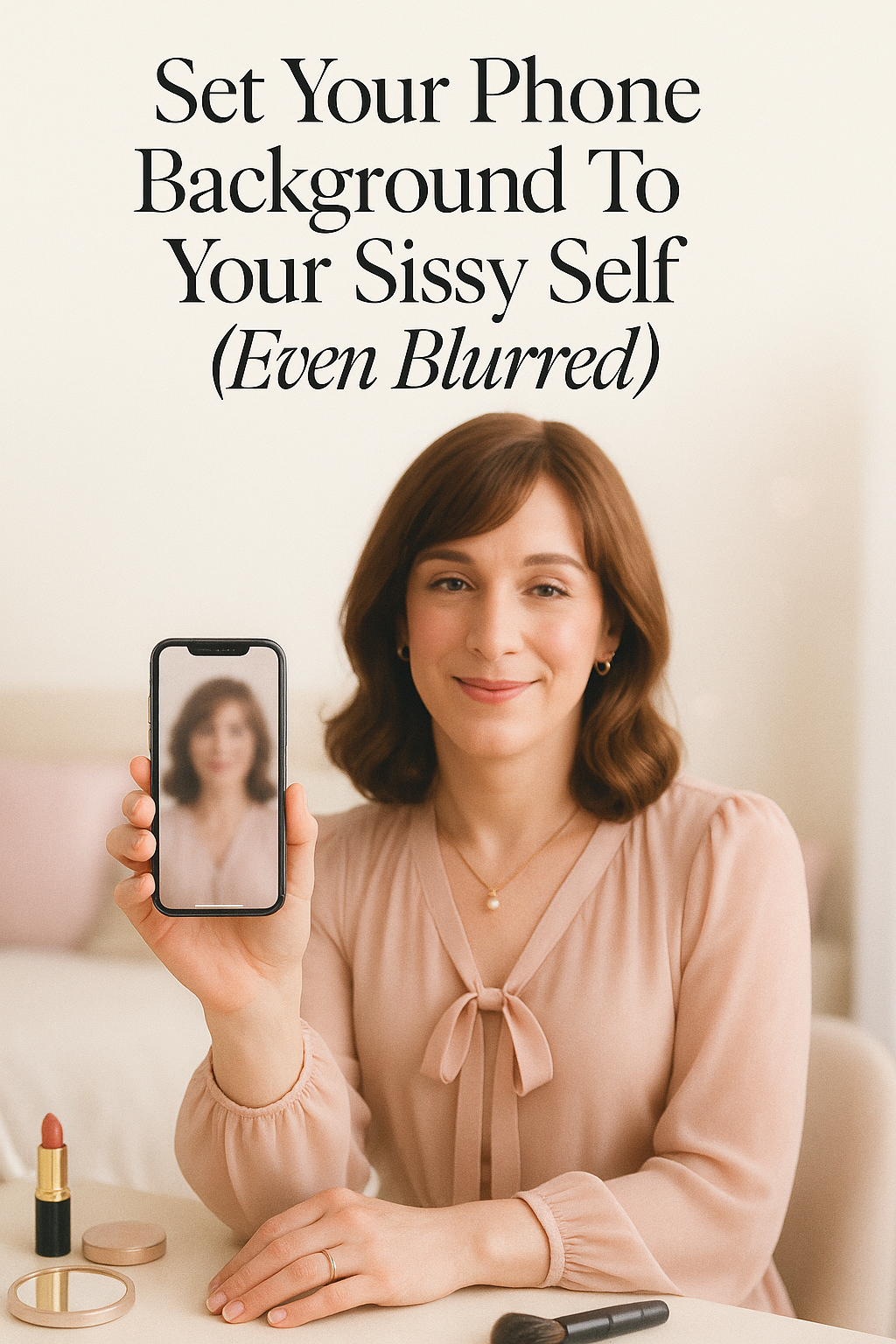 Set Your Phone Background to Your Sissy Self (Even Blurred)