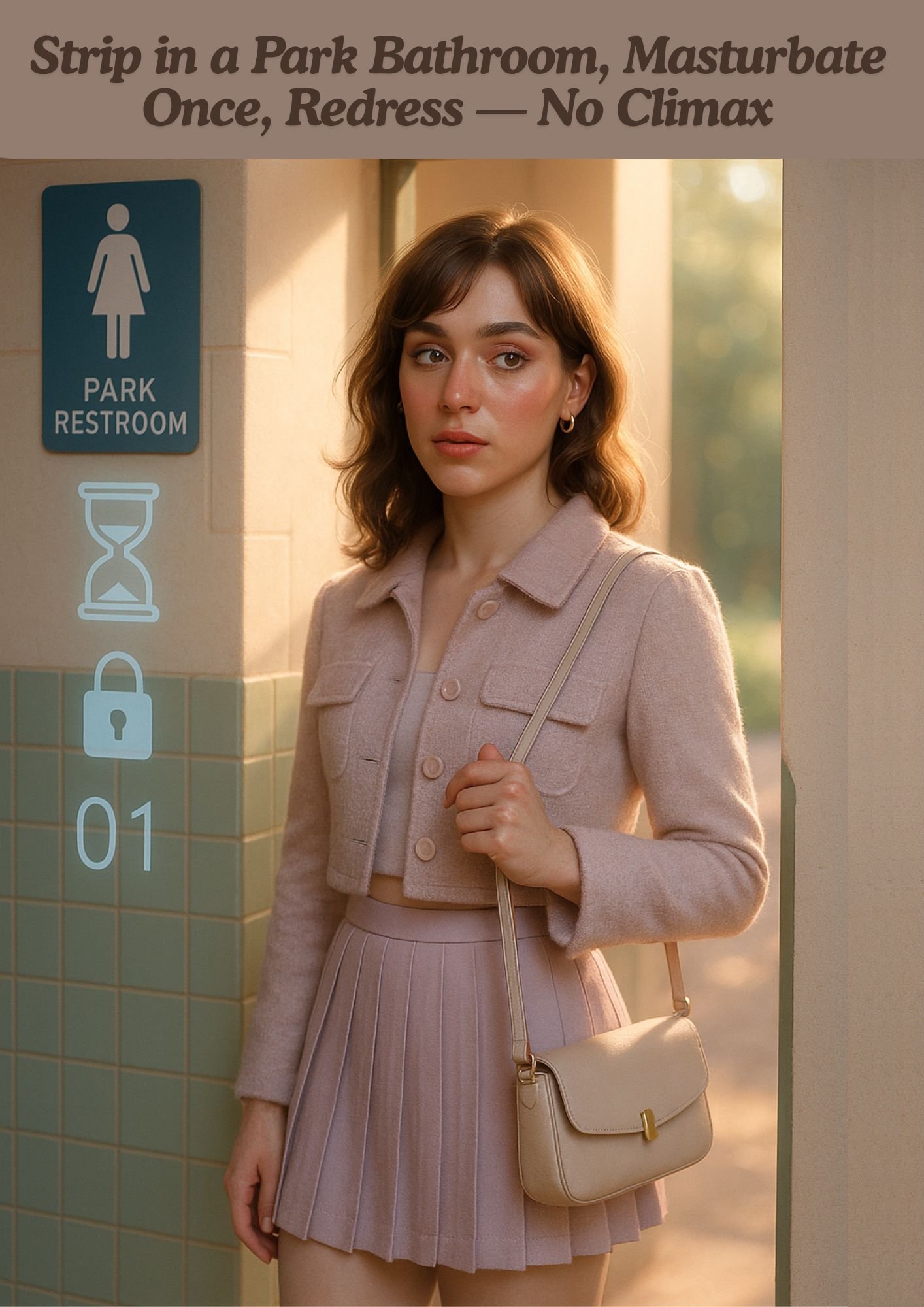 Strip in a Park Bathroom, Masturbate Once, Redress — No Climax