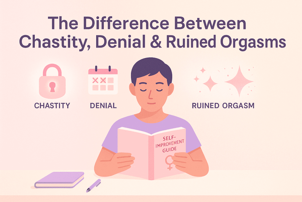 The Difference Between Chastity, Denial & Ruined Orgasms
