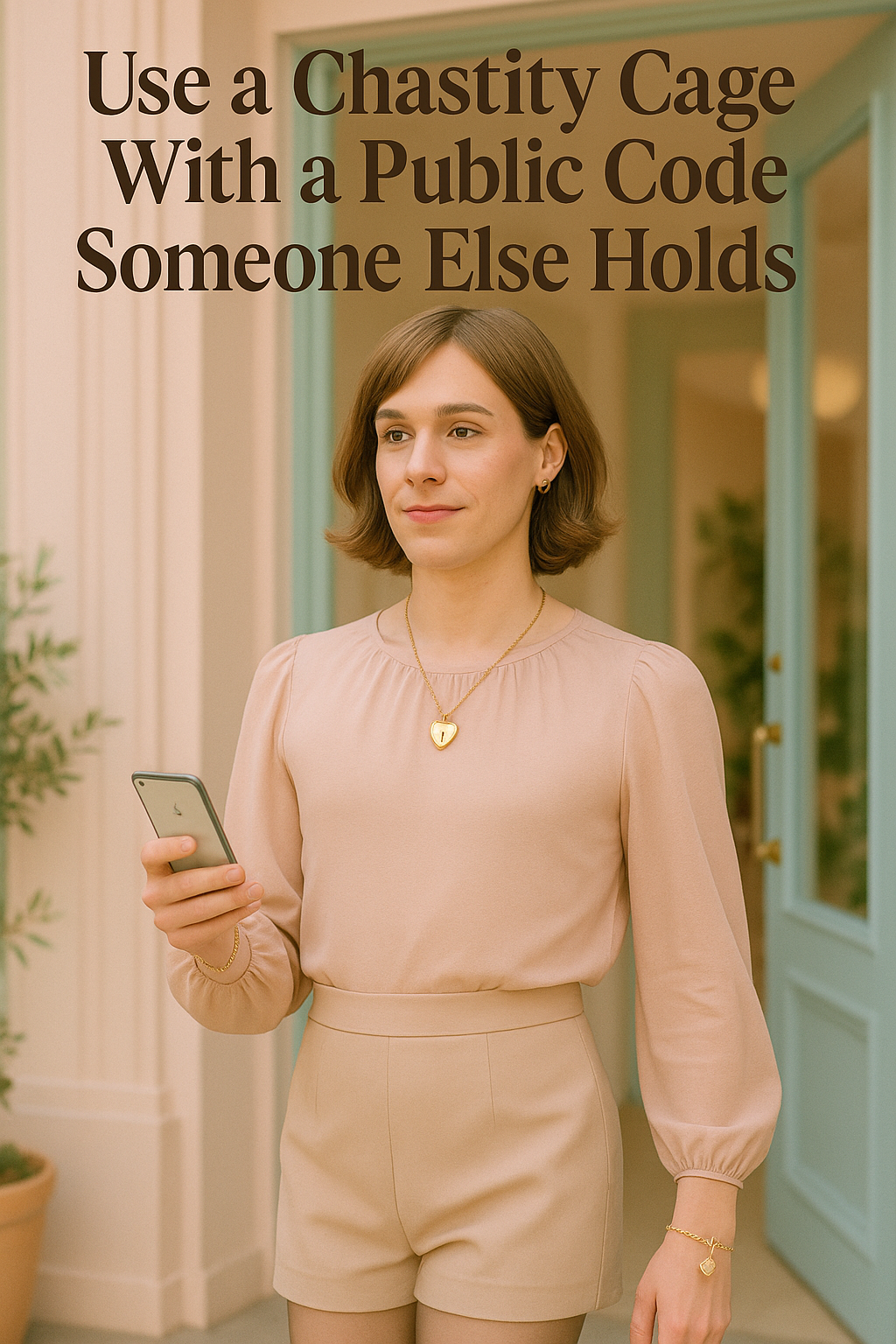 Use a Chastity Cage with a Public Code Someone Else Holds