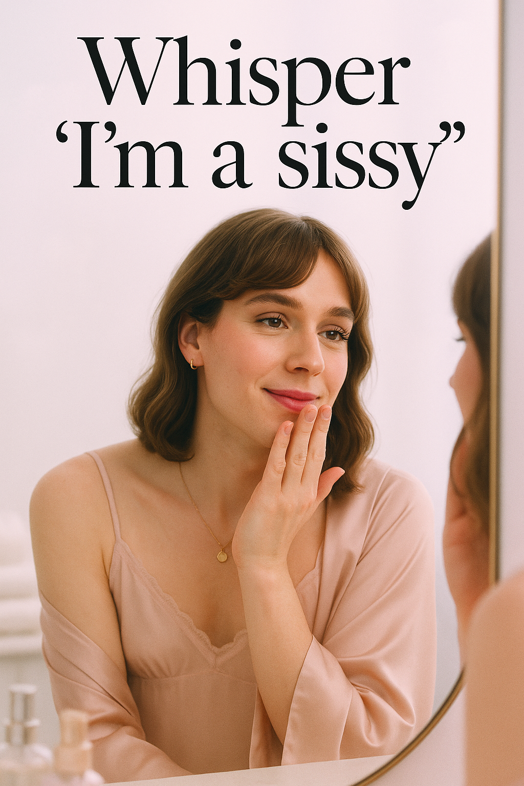 Whisper “I’m a Sissy” in a Public Restroom