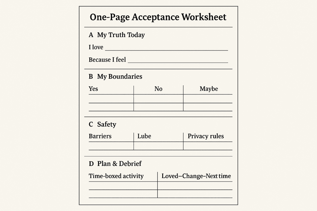 One-Page Worksheet
