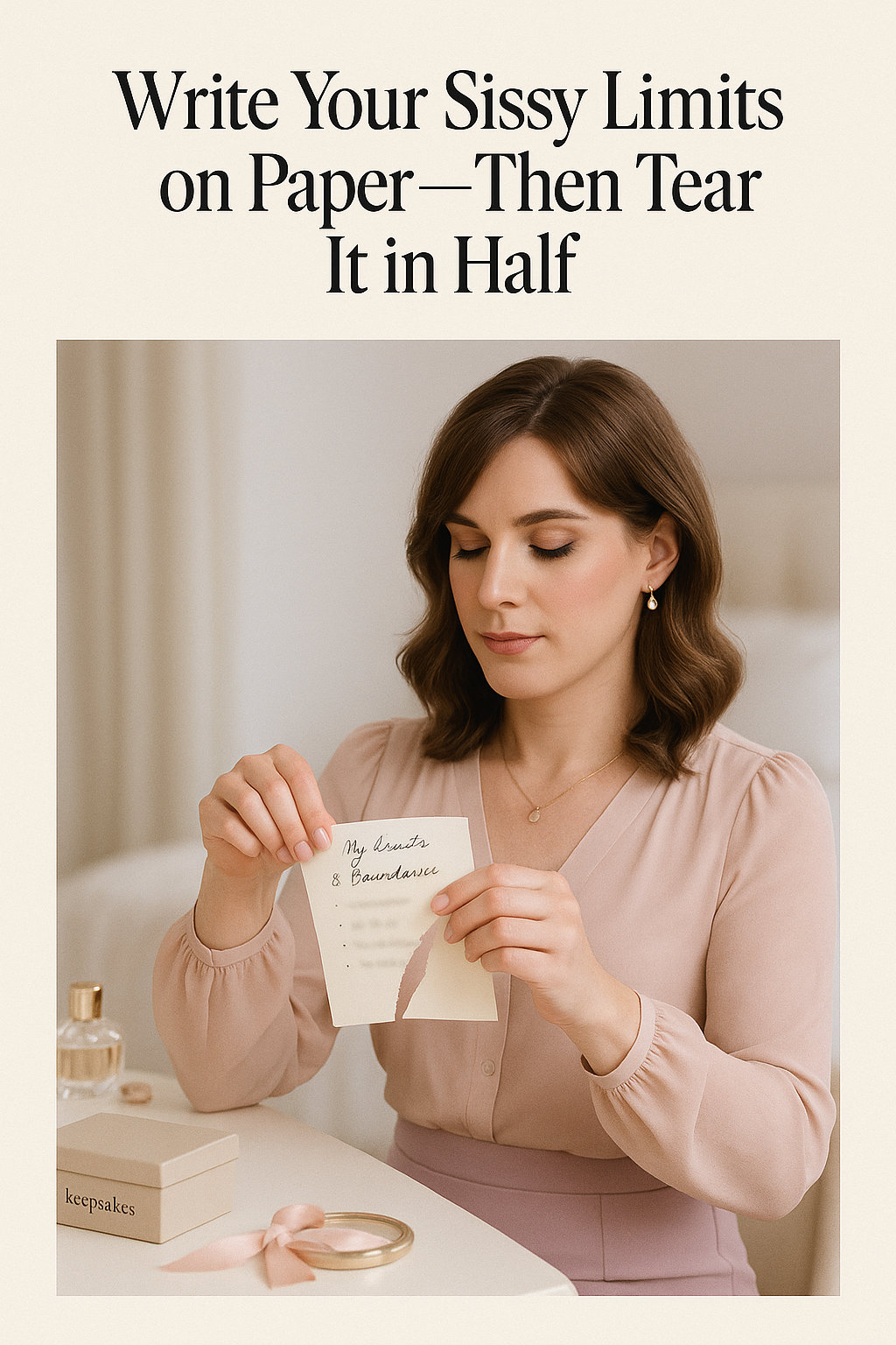 Write Your Sissy Limits on Paper — Then Tear It in Half