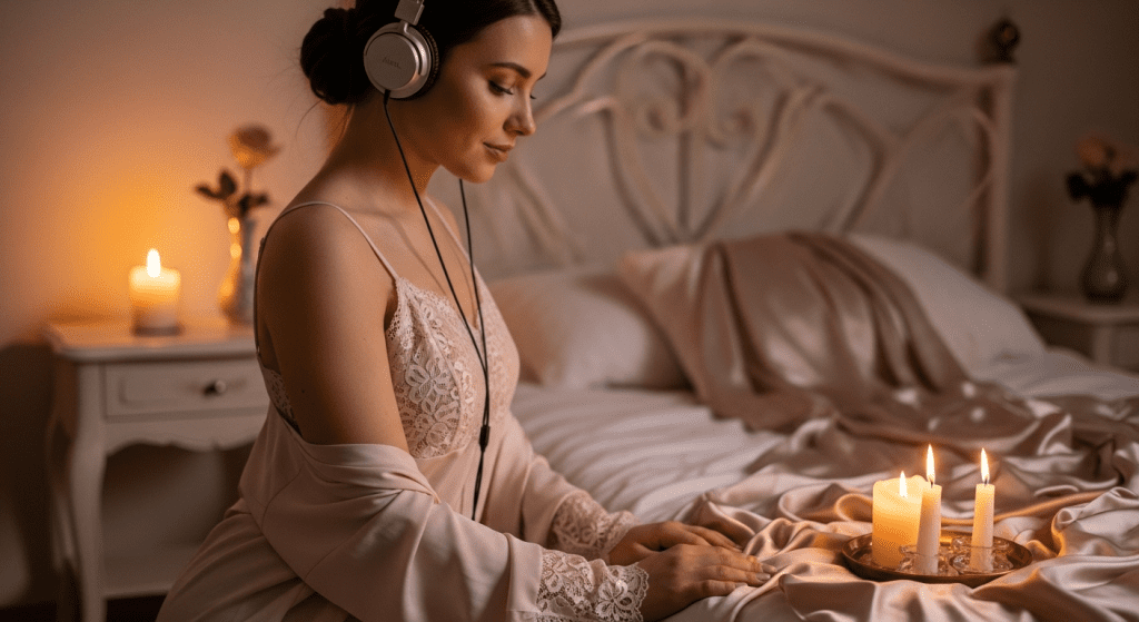 Nighttime Obedience Ritual or JOI Tie-In