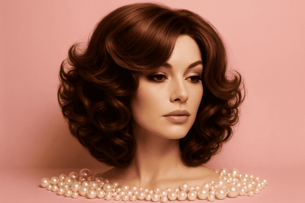 Feminine beginner wig styled for sissy transformation