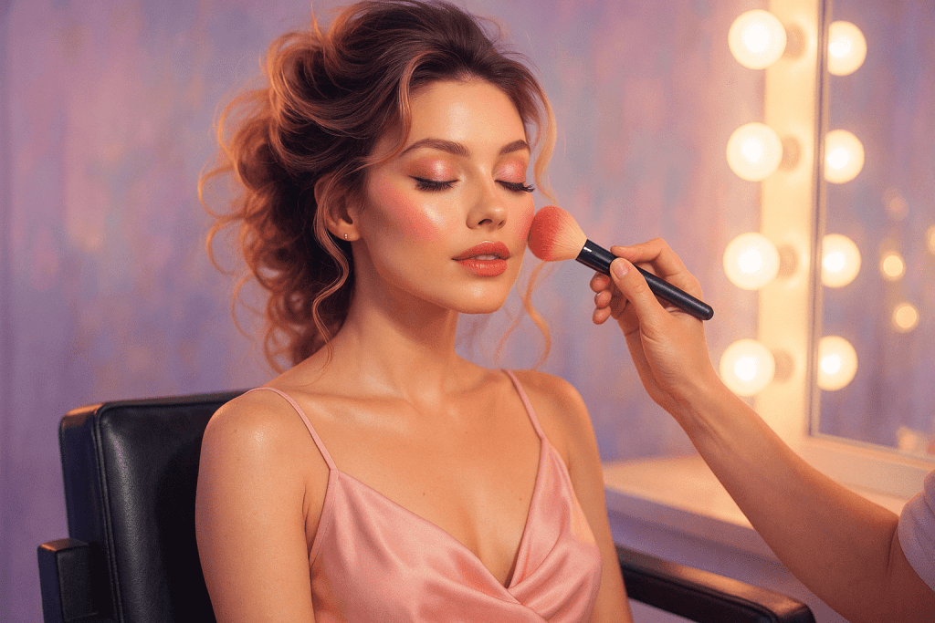 Professional makeover session for sissy dollification