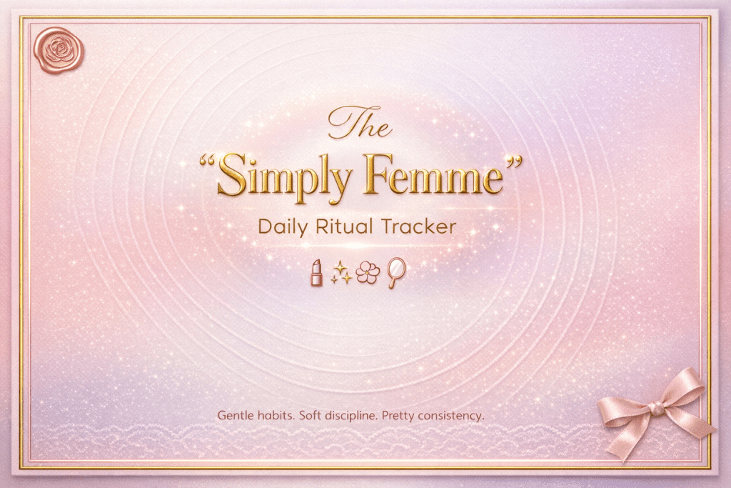 The "Simply Femme" Daily Ritual Tracker