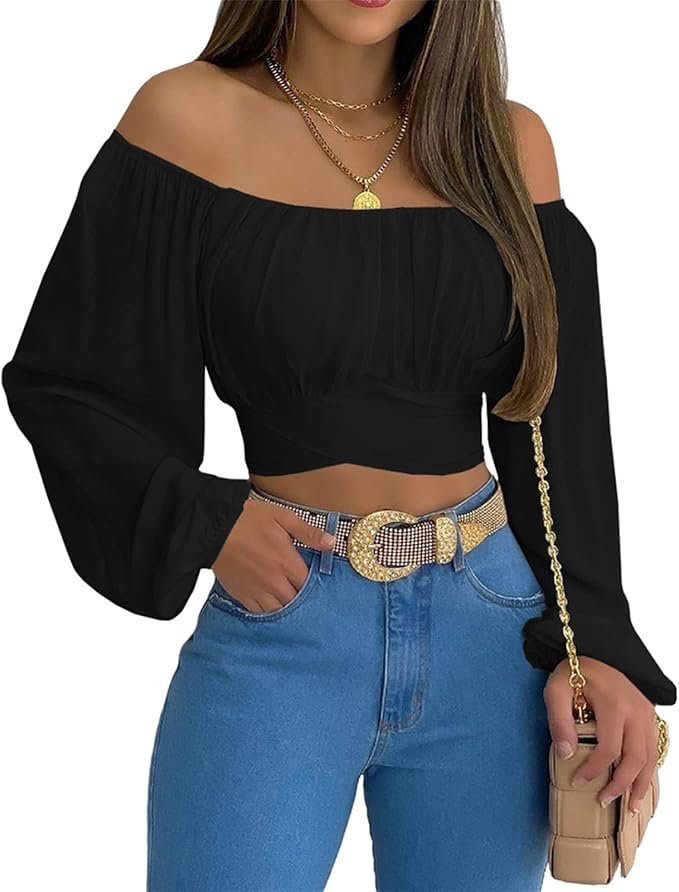 Off-Shoulder Crop Top