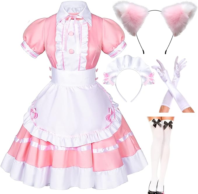 Pink Maid Dress Set