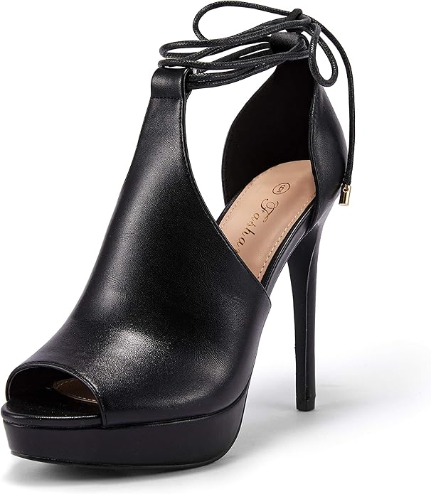 Lace-Up Platform Heels
